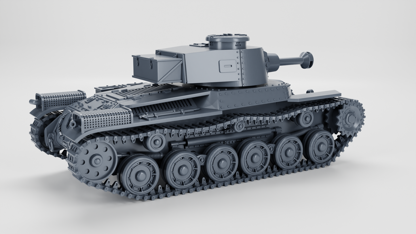Type 97 Shinhoto Chi-Ha (120mm) Tank by Wargame3D