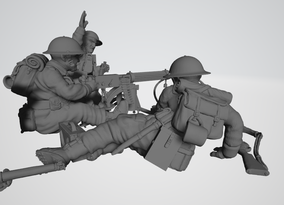 BEF Vickers Machine Gun Team
