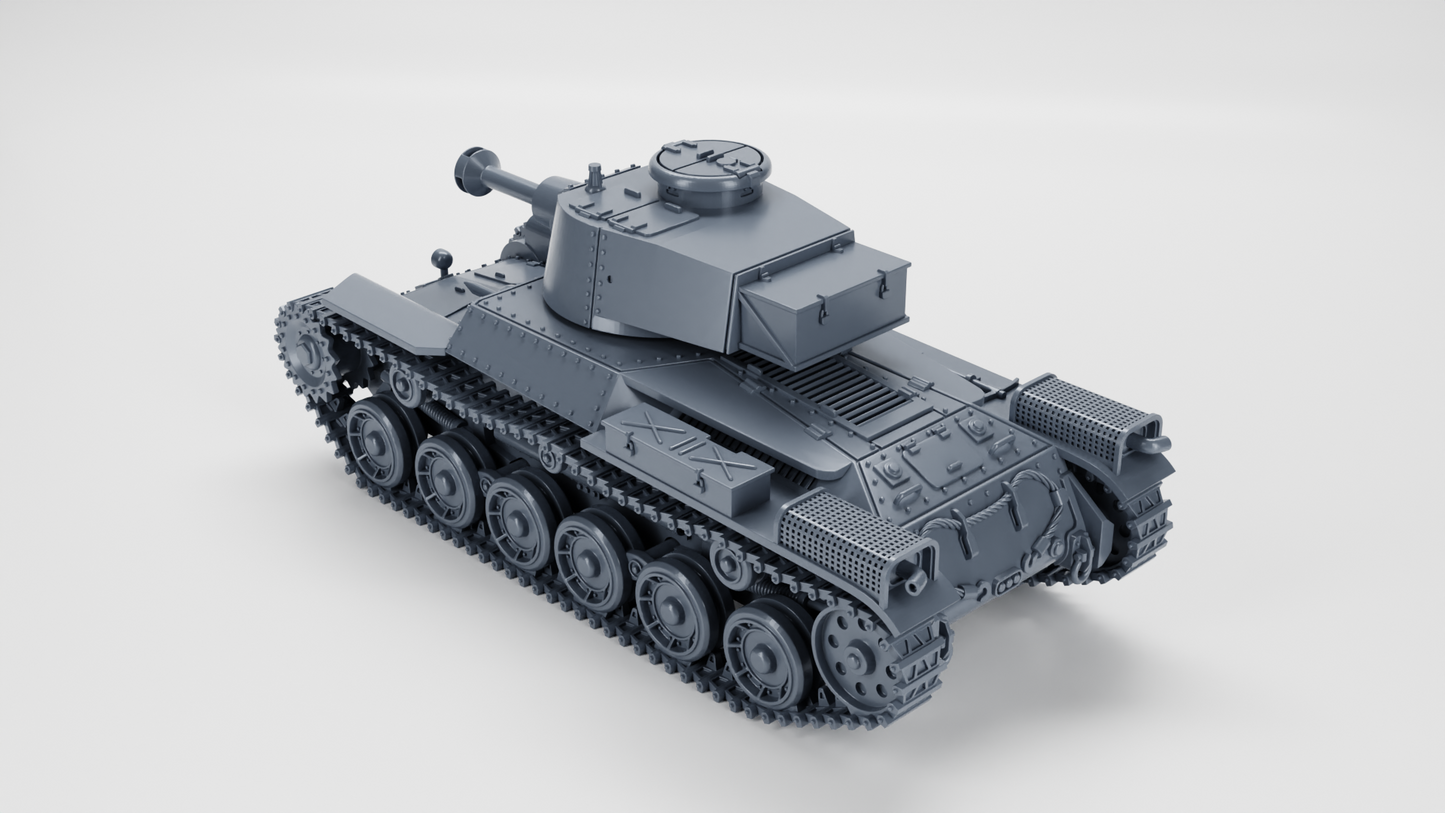 Type 97 Shinhoto Chi-Ha (120mm) Tank by Wargame3D