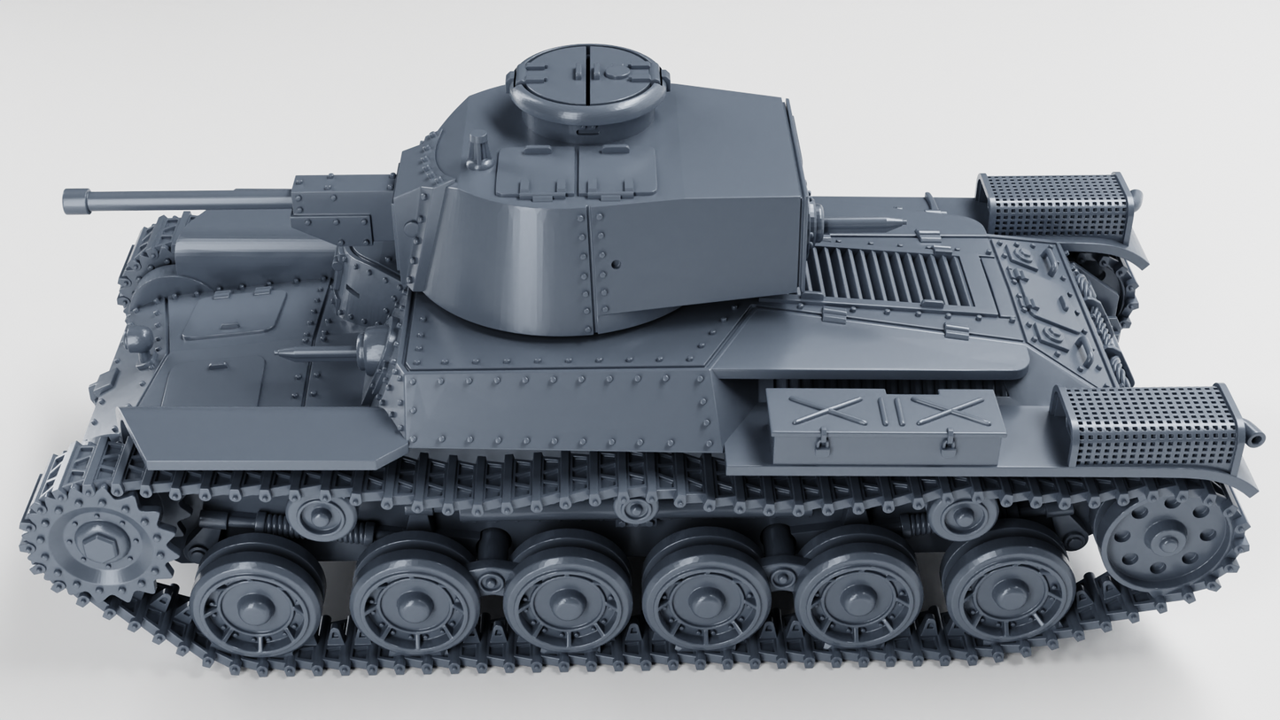 Type 97 Chi-Ha Kai Tank by Wargame3D