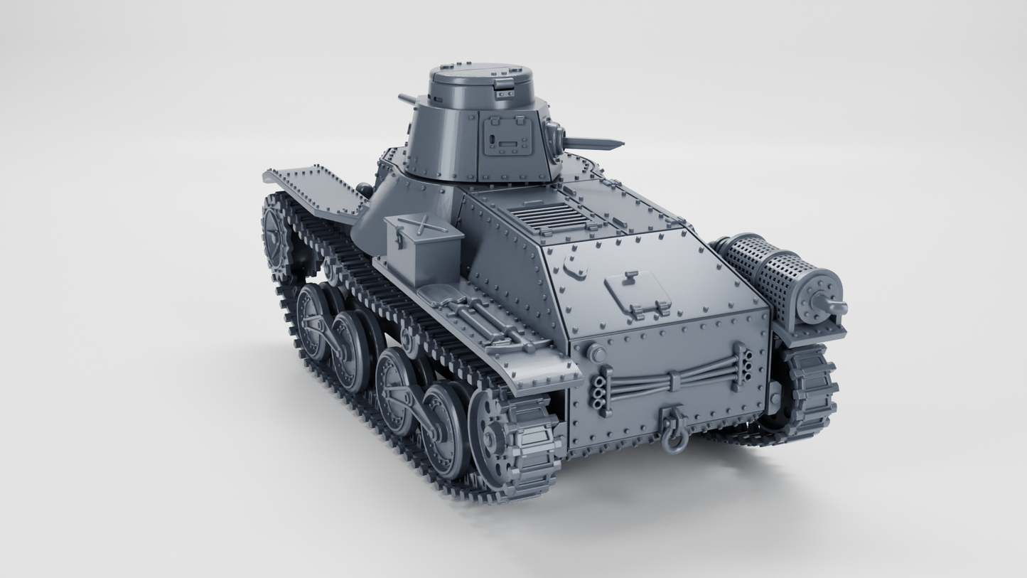Type 95 Ha-Go Tank by Wargame3D