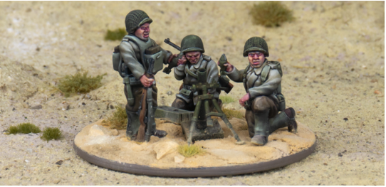 US Army 60mm Mortar Team by W3 Wargaming Miniatures