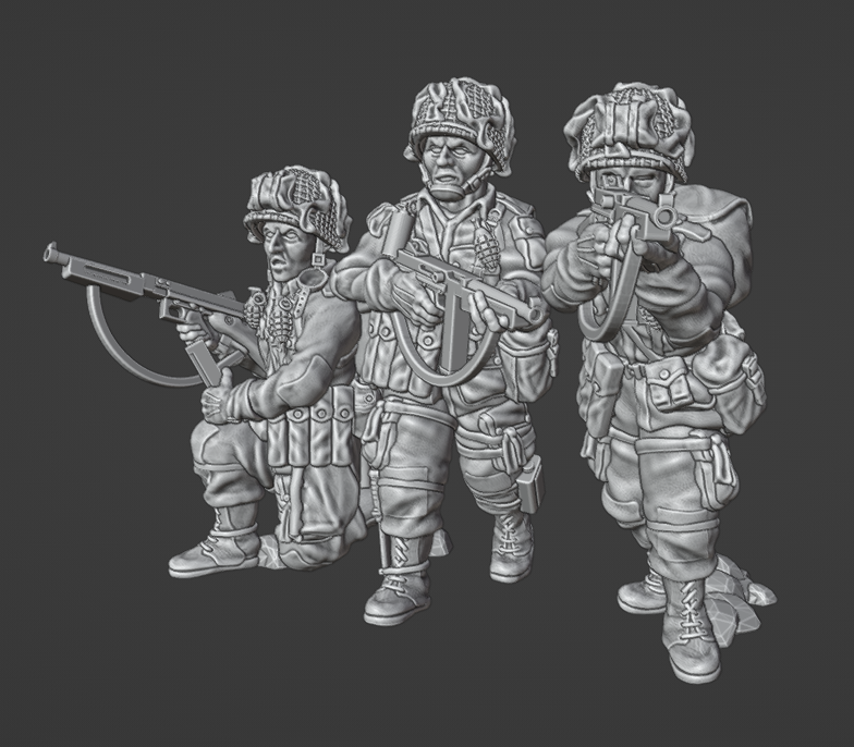 US Army Airborne SMG Team by Colonel Muller