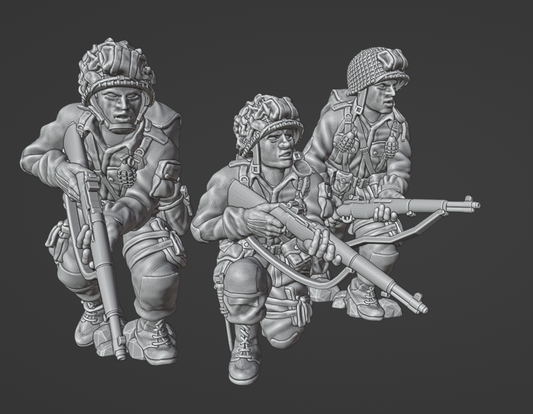 US Army Airborne Rifle Team 1 Firing by Colonel Muller