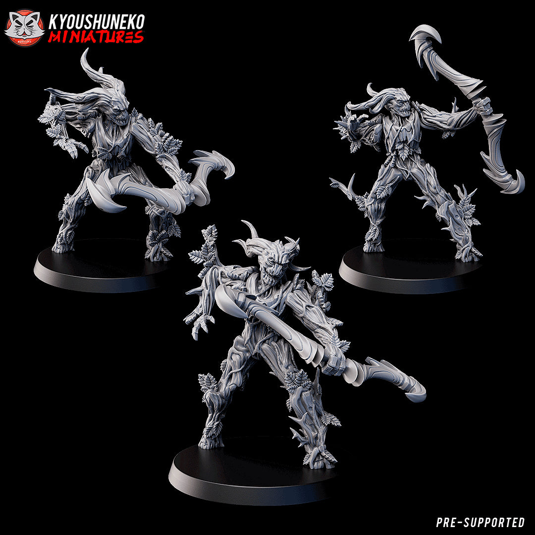 Gaelic Wood Treemen Hunters by Kyoushuneko Miniatures