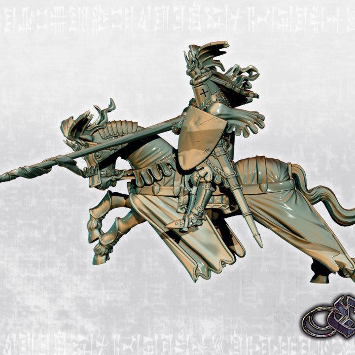 Dragon Knight on horse by Ezipion miniatures