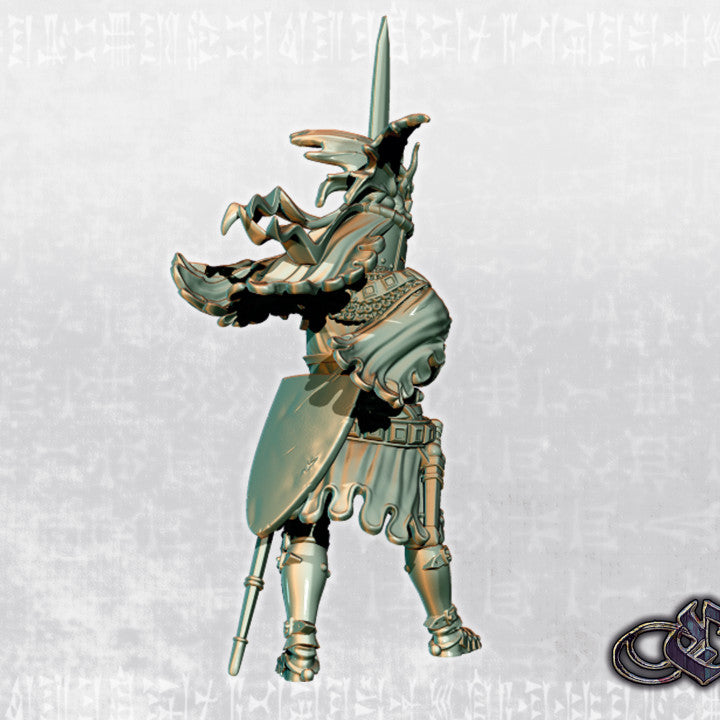 Dragon Knight on Foot by Ezipion miniatures.