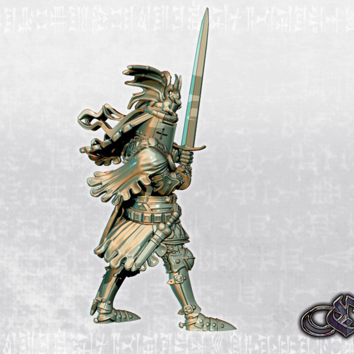 Dragon Knight on Foot by Ezipion miniatures.
