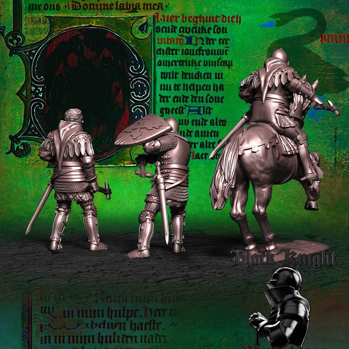 Early 15th century - the Hero of Bohemia by Black Knight Miniatures