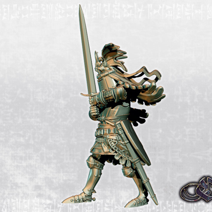 Dragon Knight on Foot by Ezipion miniatures.