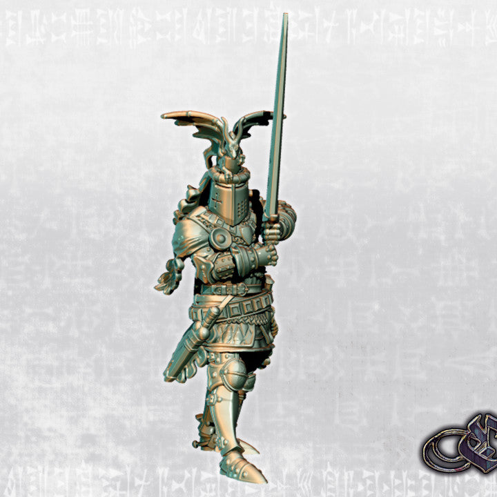 Dragon Knight on Foot by Ezipion miniatures.