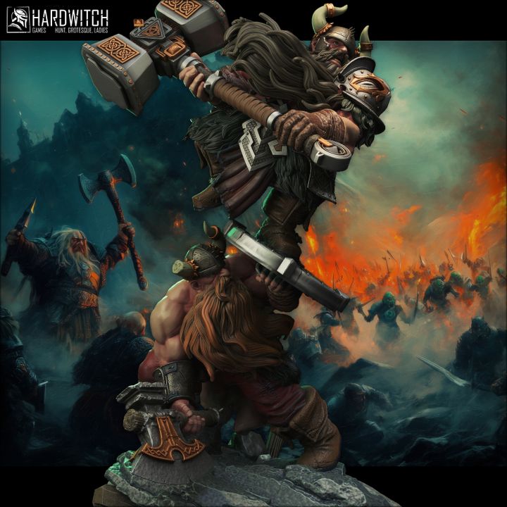 Dwarfs Diorama by HardWitch-Games.