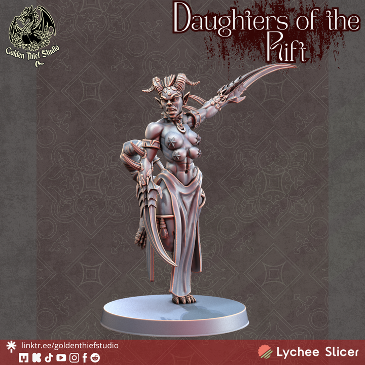 Daughters of the Rift – Corrupted Daemonic Miniatures by Golden Thief Studio