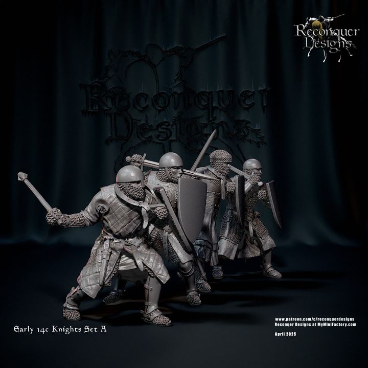 Early 14c Knights Set A (On foot) by Reconquer Designs