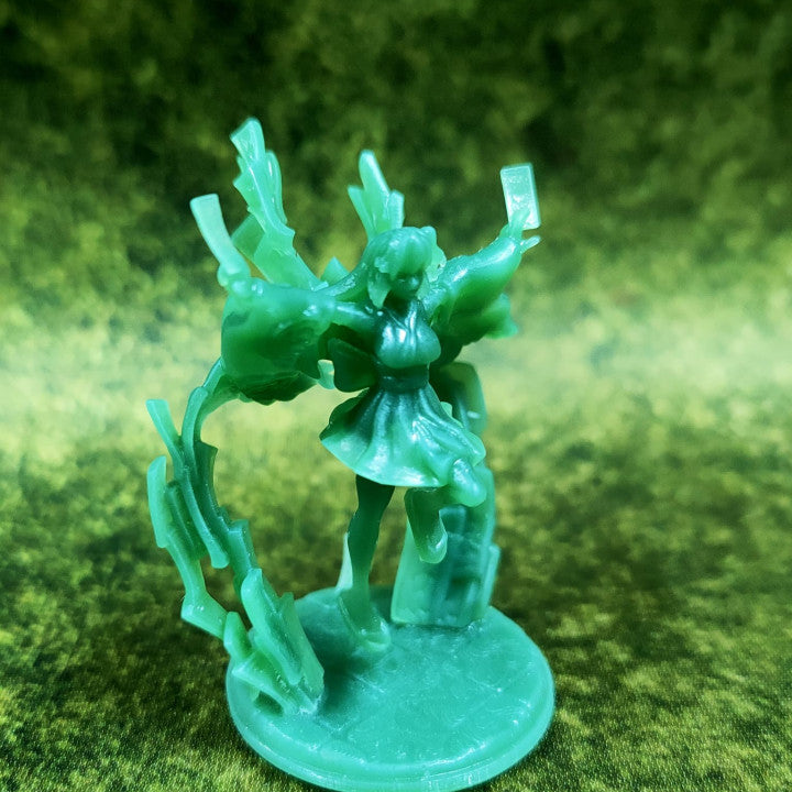 Fantasy Style Miko With Amulet by Village's Hope Miniatures