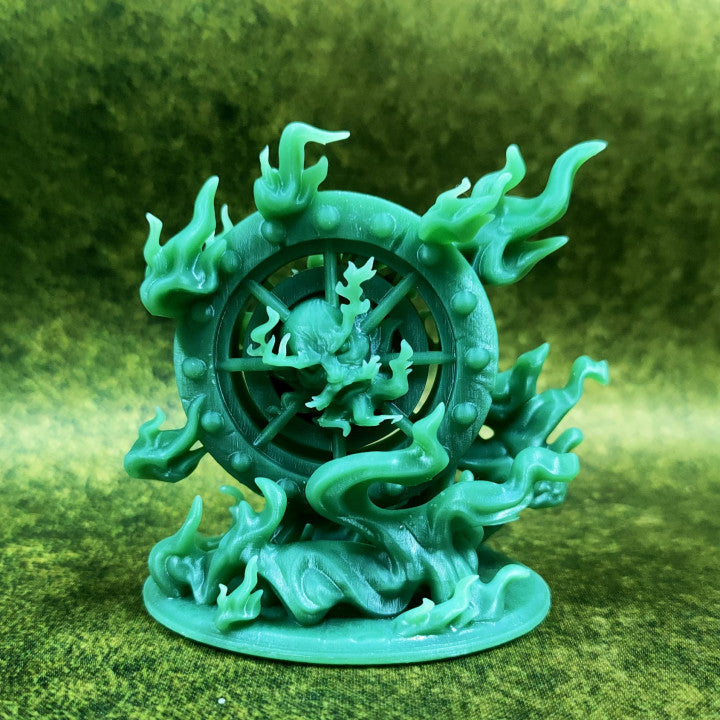 Wanyudo (Flame Wheel Ghost) by Village's Hope Miniatures