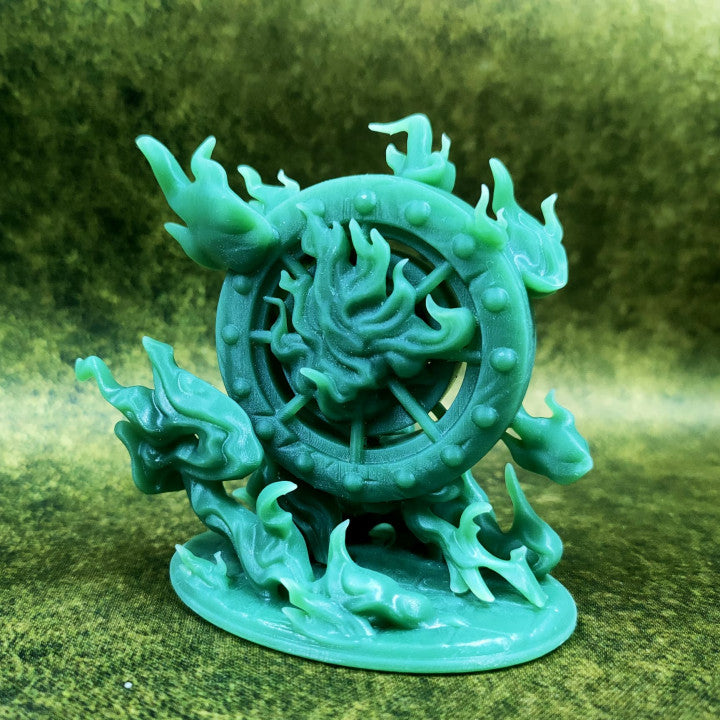 Wanyudo (Flame Wheel Ghost) by Village's Hope Miniatures