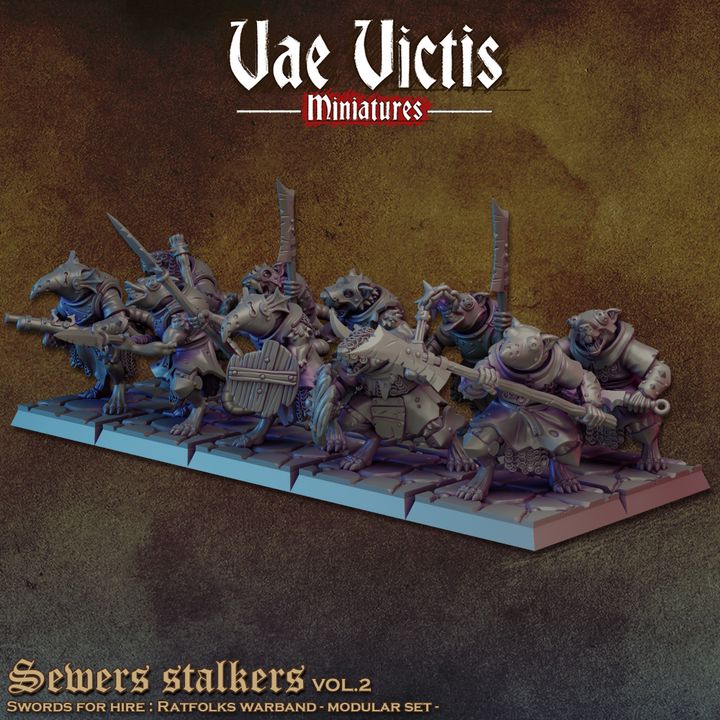 Swords For Hire Ratfolks (Unit) by Vae Victis Miniatures