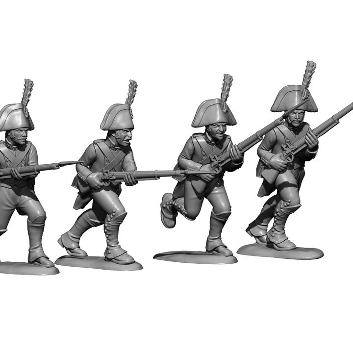 1808 spanish line infantry charging by Baraka Wargames and Miniatures