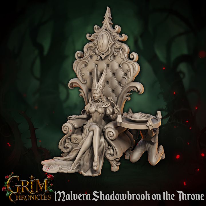 Malvera Shadowbrook on the Throne by Great Grimoire