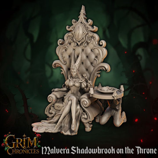 Malvera Shadowbrook on the Throne by Great Grimoire