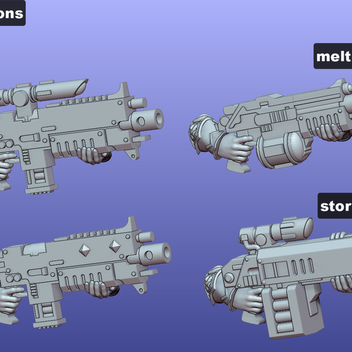 Siblings of Combat modular squad - 11 unique poses and models by Gaz Minis