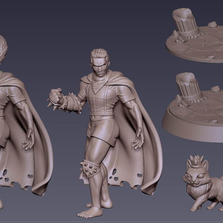 Dungeon Crawler Carl & Donut by Gaz Minis