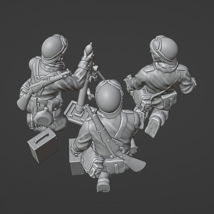 28mm french 60mm Brandt mortar and dragons portes by Colonel Muller