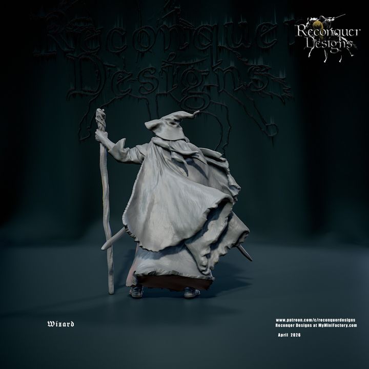 Wizard with Sword and Staff