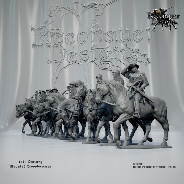14th century Mounted Crosbowmen