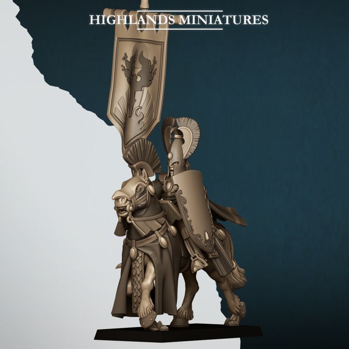 Aegean Elf with Banner by Highlands Miniatures