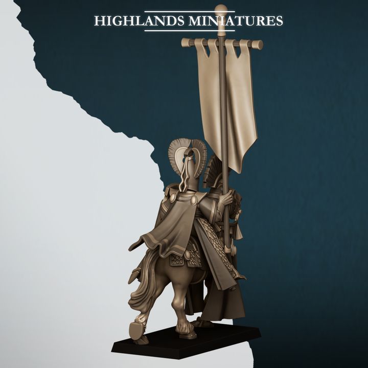 Aegean Elf with Banner by Highlands Miniatures