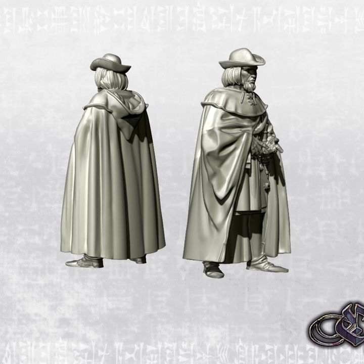 "Noble on foot Severe August'25 - 14th century" by Ezipion miniatures.