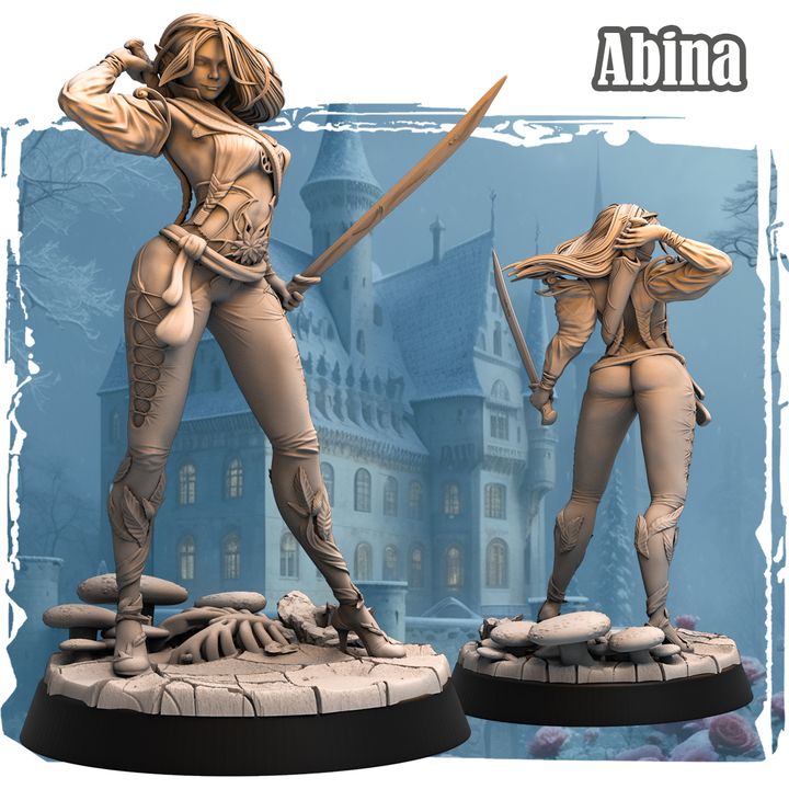 Abina - Elf Warrior by Haito