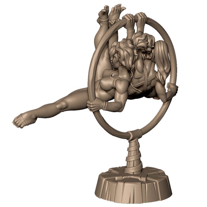 Circus acrobats diorama +NSFW by Menagerie Miniature