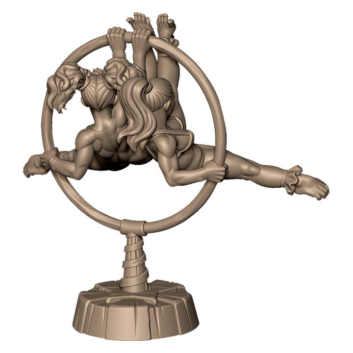 Circus acrobats diorama +NSFW by Menagerie Miniature