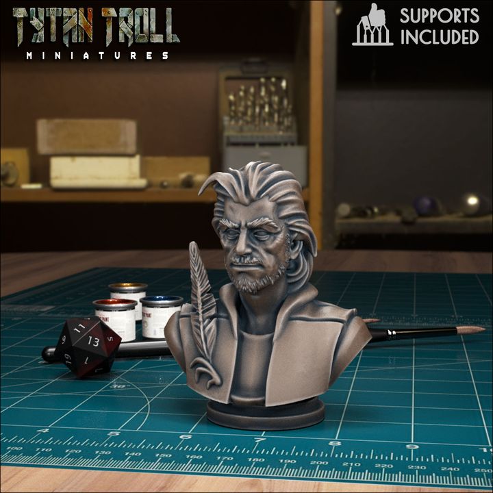 Adrian Martikov Bust by Tytan Troll Miniatures