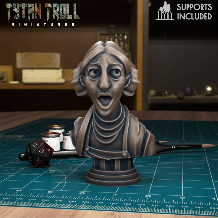 Amaltha Bust by Tytan Troll Miniatures