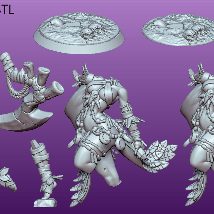 Neyata – Amazon Necromancer by Gaz Minis