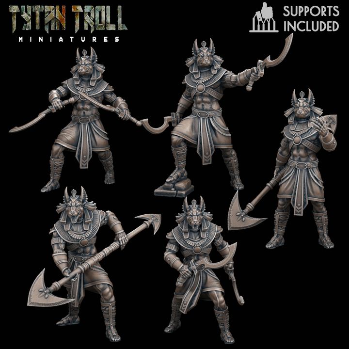 Anubis Guardian Pack by Tytan Troll Miniatures