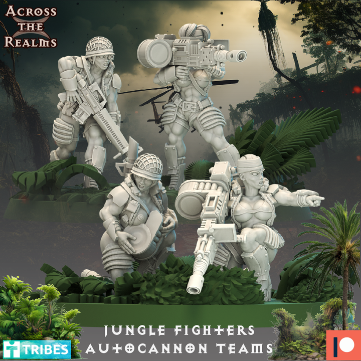 Jungle Fighters Autocannon Teams by Across the Realms