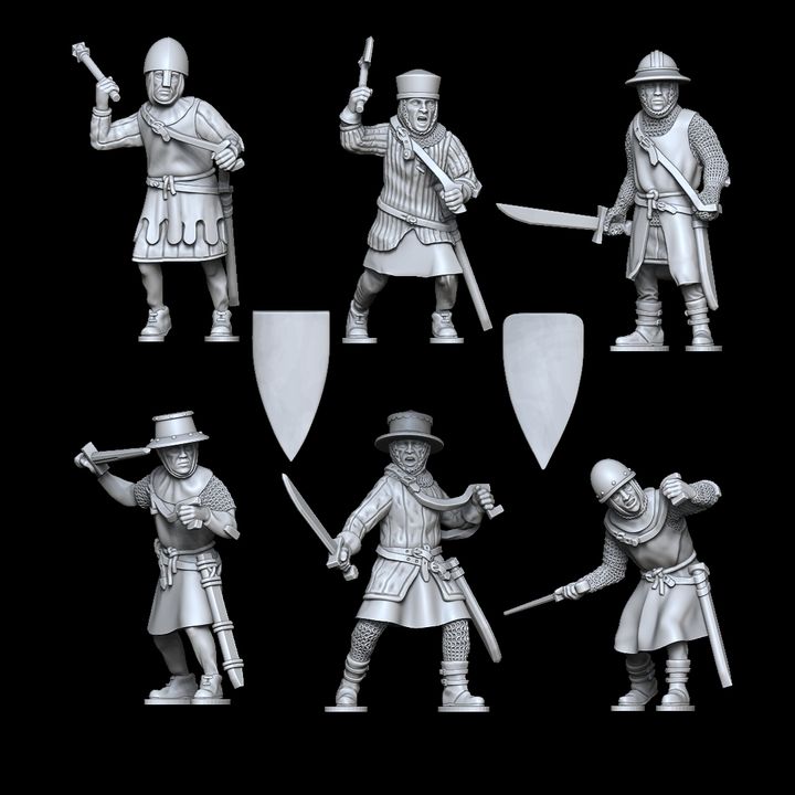 Sergeants on foot 12-13th Century by Styriwar