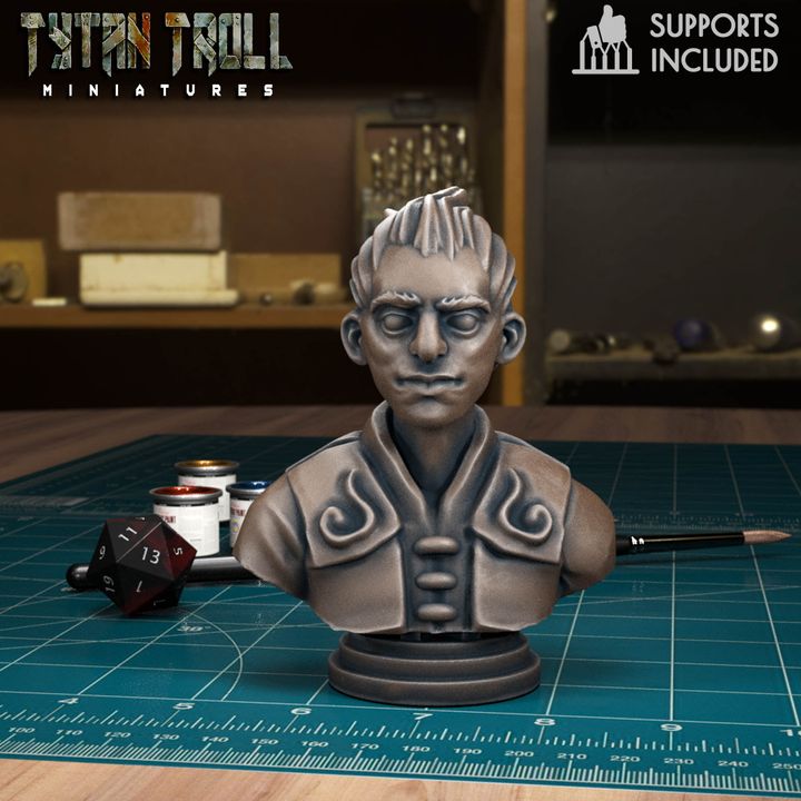 Benjamin Blackdraw Bust by Tytan Troll Miniatures
