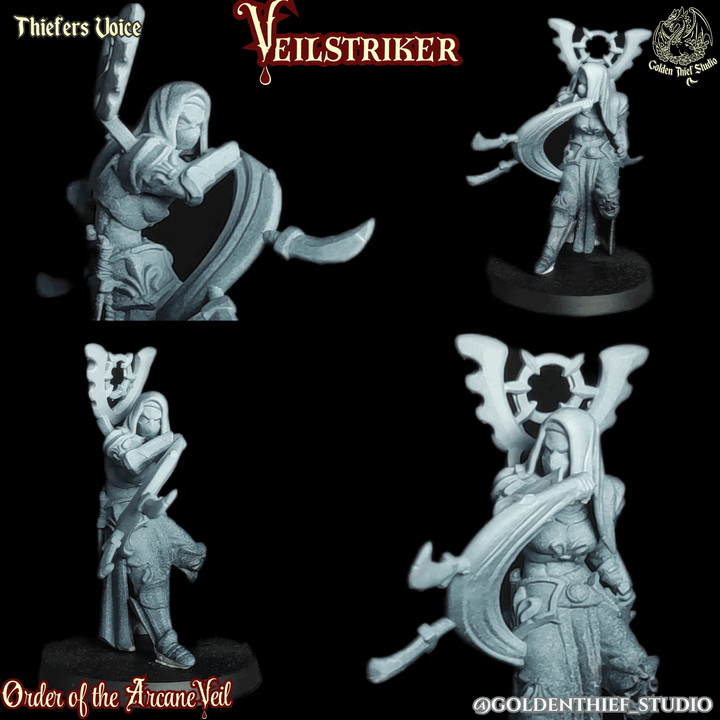 Guardians of Crimson Tears – Grimdark Cursed Nuns Miniatures by Golden Thief Studio