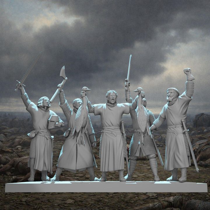 "By These Swans" – Medieval Scottish Warriors Scene