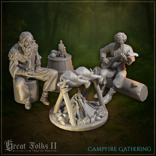 Campfire Gathering by Great Grimoire