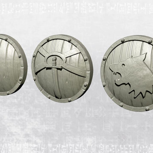 Reinhardt's Company Shields by Ezipion miniatures.