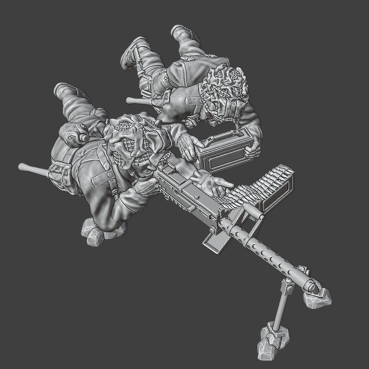 WW2 28mm US Airborne Team Firing by Colonel Muller