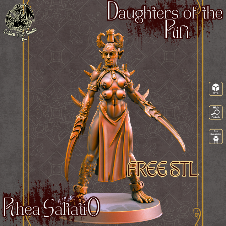 Daughters of the Rift – Corrupted Daemonic Miniatures by Golden Thief Studio