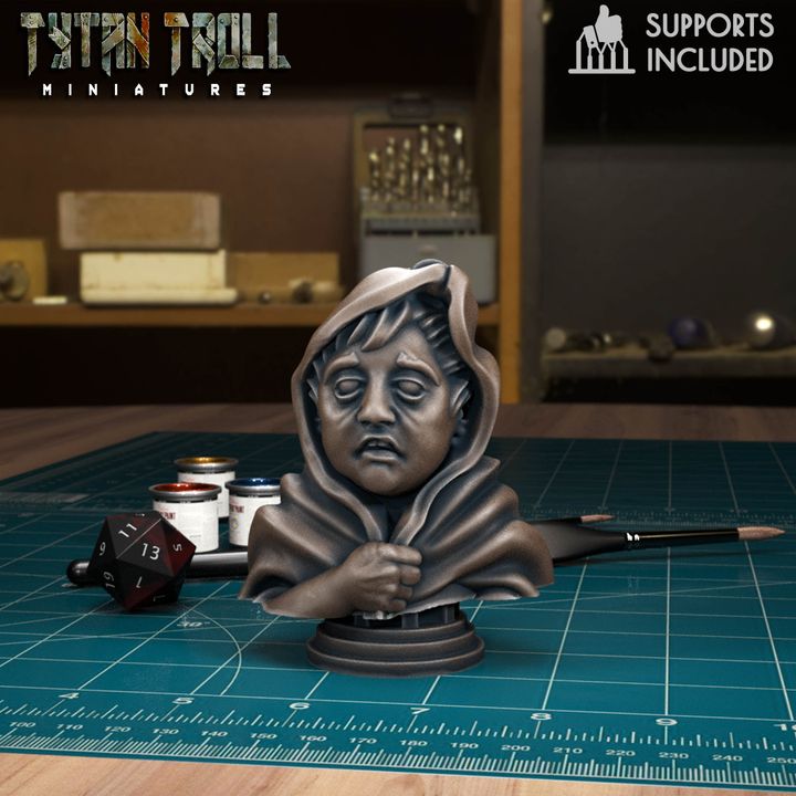 Cedrik Bust by Tytan Troll Miniatures